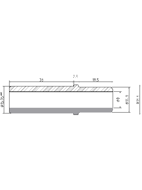 POL-PR-FEN01Z Valve guides (9/15.05x58mm), id: 4794 - 2/2