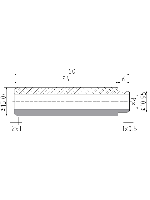 POL-PR-FIA08Z Prowadnice zaworowe (8/15.04x60mm), id: 1027 - 2/2