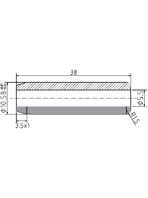 POL-PR-PE08M Valve guides (5.5/10.58x38mm), id: 1091 - 2/2