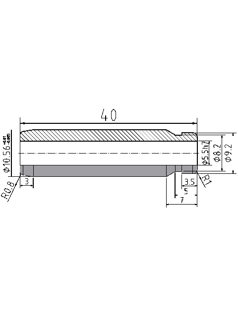 POL-PR-SU04 Valve guides (5.5/10.56x40mm), id: 9264 - 2/2