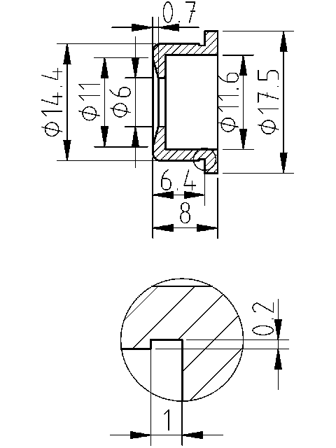 POL-PT-UN16 Podkładki termiczne (17.5/6.00x8mm), id: 12538 - 2/2