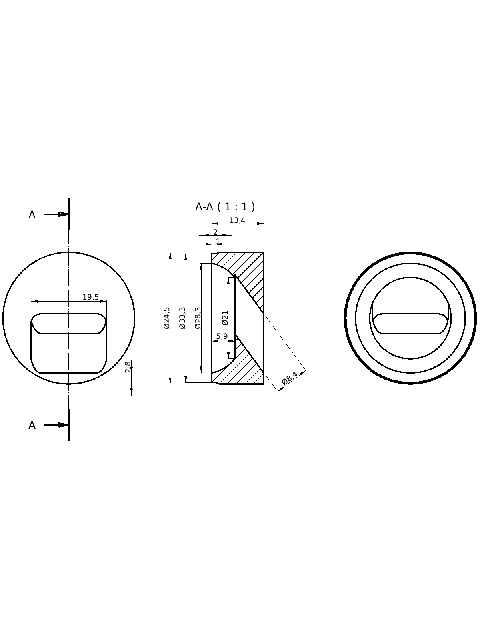 POL-KO-MI28NO Pre-combustion chambers (34.00/34.00x13.40mm), id: 3085 - 2/2