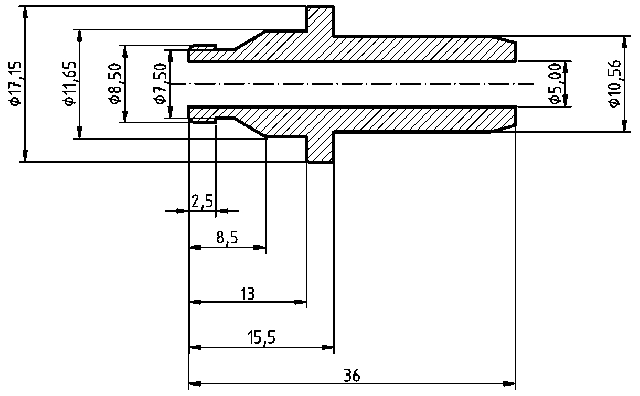 POL-PR-KW01Z Prowadnice zaworowe (5/10.57x36mm), id: 11340 - 2/2