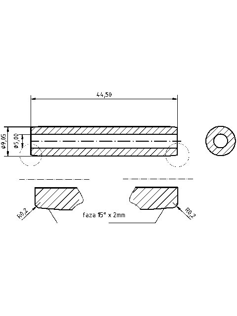 POL-PR-CI03 Prowadnice zaworowe (5/9.05x44.50mm), id: 8677 - 2/2