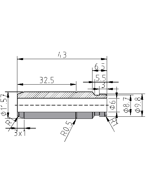 POL-PR-YM09Z Valve guides (6/11.57x43mm), id: 13473 - 2/2